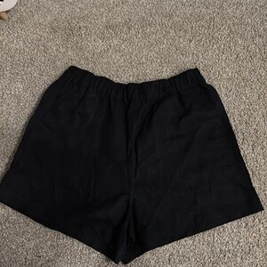 NWT black elastic waist Madewell shorts